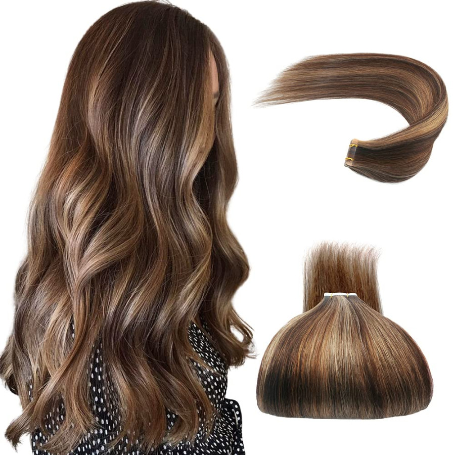 Extensii Tape IN White Platinum Balayage #2 #8N